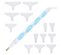 ibasenice Penna Diamante per Pittura Punta a Trapano in Plastico Blu, Accessorio per Manicure e Ricamo, per Cross Stitch e Creazioni Fai da Te