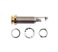 ibasenice Perno Terminale Per Doppia Presa Jack in Ottone Filettato Gt224 Per Chitarra e Basso, Cilindro Per Cinghia Jack, Accessorio Completo Per Strumenti Musicali Portatili