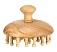 ibasenice Pettine da Massaggio in Legno per Cuoio Capelluto a Denti Larghi, Strumento Massaggiatore Testa Corpo, Massaggio Rilassante per Stress e Stanchezza, Adatto a Tutta la Famiglia