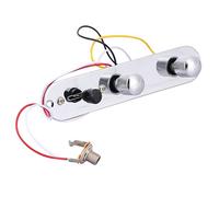 ibasenice Piastra Controllo Per Chitarra Elettrica Pre-cablata Set Completo Cromato Compatibile Facile Da Installare e Utilizzare