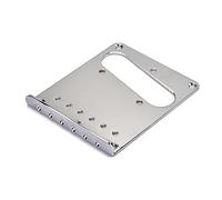 ibasenice Piastra del Ponte per Chitarra Elettrica 6 Corde Tl Acciaio Inossidabile Top Loading Compatibile Pickup Humbucker Full-Size Parti di Ricambio Accessori 98X80X11Mm Argento