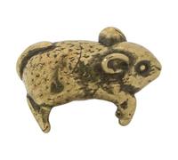ibasenice Piccolo ornamento antico a forma di criceto, statuetta di animale