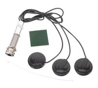 ibasenice Pickup Piezo per Chitarra Acustica Multifunzione Nero in Plastica, Facile da Installare e Plug And Play Adesivo, Accessorio per Strumenti Musicali come Chitarra e Batteria