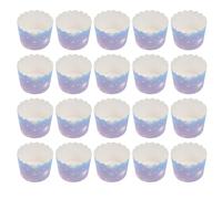 ibasenice Pirottini di Carta Resistenti al Calore e Facili da Rimuovere per Muffin e Piccoli Dolci, 100 per Compleanni e Celebrazioni