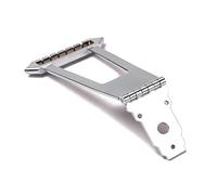 ibasenice Ponte Per Chitarra Archtop Corde Metallo Finitura Argento Leggero e Resistente Per Chitarre Jazz e Strumenti Simili