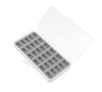 ibasenice Porta Bobina 30 Slot in Plastica Resistente Spugna Fissa, Contenitore per Bobine da Cucito, Custodia Organizzazione Forniture per Macchina da Cucire, Grigio, Facile da Usare