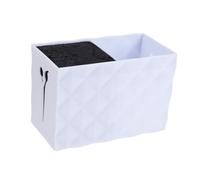ibasenice Porta Forbici da Parrucchiere Base Antiscivolo Doppio Slot Bianco in Modo Efficiente in Acrilico e Nylon Capacità Super Grande per Organizzare Attrezzi da Salone