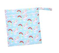 ibasenice Porta Pannolini Borsa Riutilizzabile Manico e Zip Spazio per Articoli per Ragazza e Cambio Pannolini