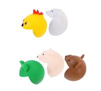 ibasenice Protezione Angolare e Copertina Angoli per Ragazzo Ragazza, Set 5 Pezzi in Silicone a Forma di Animali Colorati, Adesiva, Rimovibile, per Scrivanie, Tavoli e Mobili Colore Casuale