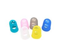 ibasenice Protezioni Dita in Silicone per Chitarra e Ukulele, 10 Pezzi Cinque Misure, Migliorano L’efficienza Pratica senza Alterare Timbro Colore Casuale