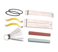 ibasenice Protezioni Per Le Set Di Strumenti Per Liutaio Per Chitarra 9 Pezzi Kit Di Per Tastiera Per Chitarra Strumento Per Divaricatore Di Corde