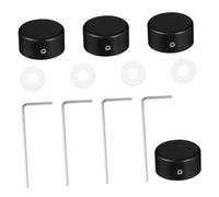 ibasenice Pulsante Footswitch in Metallo Confezione Da 4 Per Pedale Chitarra Con Cuscinetto in Gomma