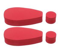 ibasenice Puntali per Antenne Auto Rossi a Sfera 2 Pezzi, Decorazione Esterna per Tetti di Suv e Berline, Copertura Protettiva in Materiale Spugnoso per Accessori Antenna Veicoli