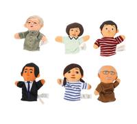 ibasenice Pupazzi Da Dito Famiglia in Stoffa Morbida Giocattoli Dita Educativi Per Racconta Storie e Teatro Ragazzo Ragazza Ragazza Idee Lavoretti Creativi Montessori