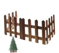 ibasenice Recinzione in Legno Carbonizzato Bordura Flessibile per Aiuole Staccionata e Resistente per Decorazione Esterni e Confine