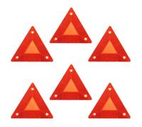 ibasenice Riflettente Rosso Avvertimento Triangolare di 6 in Plastica Resistente per Camper per Viaggi su Strada