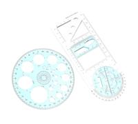 ibasenice Righelli Geometrici 2 Pezzi in Plastico per Disegno Tecnico Modelli di Misurazione, Scorrimento Comodo e Facile da Osservare, per Studenti e Ingegneria Meccanica