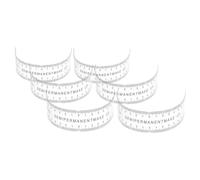 ibasenice Righello Simmetrica Pezzi 6 Pvc in per e Sopracciglia Flessibile Strumento Microblading e Mappatura Portatile per Trucco e Uso Domestico