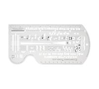 ibasenice Righello Trasparente per Musicale con Stencil Note e Simboli Portatile e Preciso per Compositori e Appassionati Multifunzione e Compatto per in Classe e Viaggio