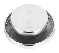 ibasenice Riutilizzabile per Decorazione Torte e Girevole in Lega di Alluminio Multiuso Argento Rotazione a 360 Gradi per Cake Decorating