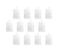 ibasenice Sacchetti Cosmetici in Plastica Bianca da Viaggio Set da 12 Riutilizzabili di Perdite, per Shampoo e Lozione in Salvaspazio