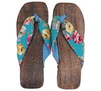 ibasenice Sandali Donna Estivi Piatti con Suola Antiscivolo Zoccoli Eleganti alla Moda per Casa e Spiaggia Sabot Comodi senza Tacco Stile Chic e Fresco Blu Chiaro