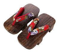 ibasenice Sandali Zoccoli Giapponesi in Legno Donna Non Scivolosi Resistente e Eleganti per Passeggio e Cosplay