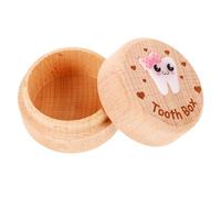 ibasenice Scatola per Denti in Legno Scatola dei Ricordi per Ragazzo Ragazza Design Moderno e Minimalista Porta Denti per Conservare i Ricordi Preziosi