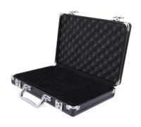 ibasenice Scatola Per Fiches Da Poker Portatile Chiusura Fibbia Realizzata in Alluminio Resistente e Lucidato Angoli Arrotondati Per Trasportare Fiches e Carte Da Poker