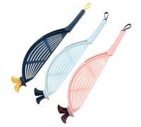 ibasenice Scolapiatti per Lavaggio del Riso in Plastica Pp, Leggero e Facile da Pulire, Set da 3 Pezzi per Cucina Filtro per Frutta e Verdura Colore Casuale