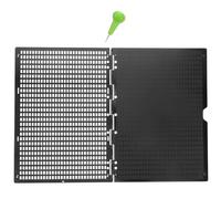ibasenice Scrittore Braille Portatile in Plastico con 30 Celle e Penna per Scrittura, Kit Multifunzionale per Imparare Leggere e Scrivere a Casa in Ufficio, come Decorazioni Scuola