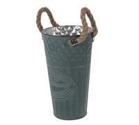 ibasenice Secchio di Fiori di retrò Fioriere Annata Decorazione Casa Arredamento retrò Adornare Soprammobili Vaso da Fiori in Ferro Vintage Secchio Decorativo Ferro da Stiro