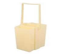 ibasenice Secchio Scomparti Plastica Beige in e Tre per Pennelli Staccabili, Portatile Colore Casuale Lezioni di