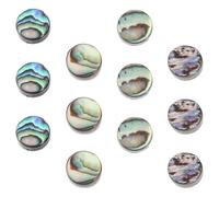 ibasenice Segnatasti in Abalone per Tastiera di Chitarra e Basso, 12 Pezzi, Decorazione Resistente e Artistica per Strumenti Musicali come Ukulele