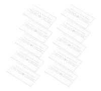 ibasenice Set 10 Pezzi Vetro Frangibile Rosso per Allarme Antincendio, Copertura Sostitutiva Resistente al Calore per Interruttore Manuale di Emergenza, Compatibile per Uso Interno