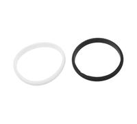 ibasenice Set 2 Pezzi Braccialetti da Polso in Silicone Minimalisti Bianco e Nero per Sport e Fitness, Asciugatura Rapida e Comfort per Tutto Giorno, per Atleti e Uso Quotidiano