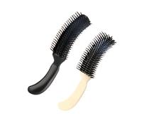 ibasenice Set 2 Pezzi Pettini per Chioma Design Creativo in Plastico Nero e Bianco Impugnatura Fissa per Styling Chioma Professionale