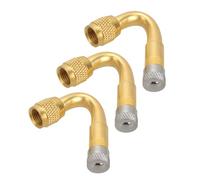 ibasenice Set 3 Pezzi Prolunga Valvola Pneumatico 45° in Ottone Estensioni Stelo Valvola per Auto Moto Biciclette Accessorio Gonfiaggio Pneumatici in Spazi Ristretti