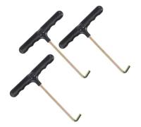 ibasenice Set 3 Pezzi Tiralacci Portatili a Forma Di T, Ganci Resistenti Per Stringere Lacci Scarpe e Pattini, Strumento Compatto Per Lacci Sportivi Presa Salda e Uso Versatile