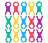 ibasenice Set 30 Pezzi Tavole per Avvolgimento Filato in Plastica a Forma di Pesce, Strumento Portatile e Creativo per Gestione Efficiente del Filo nel Lavoro a Maglia e Colore Casuale