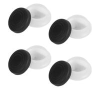 ibasenice Set 4 Pezzi Contenitori Olio Plastica Neri con Coperchio, Lavapennelli Riutilizzabili per Pittura All'aperto, Vaschetta per Pulizia Pennelli Artisti