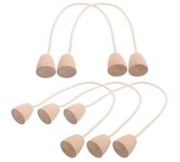 ibasenice Set 5 Wicket da Croquet con Corda di Cotone e Base in Legno, Sostituzione per Gioco da Giardino, Portatile e Resistente per attività all’Aperto in Cortile e Parchi