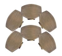 ibasenice Set 6 Pezzi Pulsanti Accordatore Per Chitarra Acustica e Elettrica, Manopole Di Ricambio in Metallo Finitura Spazzolata Antica, Cappucci Per Accordatura Stabili Per Pratica Ed Esibizione