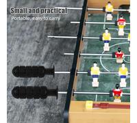 ibasenice Set Accessori per Calcio Balilla Impugnature Dentate Nere Tappi Terminali per Aste e Mini Palline Rosse e Bianche - Ricambi per Giochi da Tavolo e Manutenzione Calcio da Tavolo