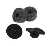 ibasenice Set Colore Casuale 2 Pezzi Accessori per Piatti Batteria Rondelle in Feltro e Guaine in Plastica per Riduzione Rumore, Adatti per Cymbals e Clutch Drum