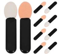 ibasenice Set da 10 Pennelli Ombretto Occhi in Acrilico Nero per Applicazione di Precisione, Multiuso per Party Looks e Ritocchi On-the-go