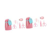 ibasenice Set Da 10 Pezzi tagliaunghie per bambini tute per bambini kit per la toelettatura del neonato kit pedicure per unghie per bambini pinzette per unghie Taglia unghie rosa