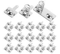 ibasenice Set da 20 Pezzi di Contatti Molla in Metallo per Vano Batteria Aaa, Connettori Efficienti per Flusso, per Progetti DIY e Sostituzione Batteria