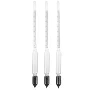 ibasenice Set di 3 idrometri per analisi del latte - Idrometro sperimentale da laboratorio 0-35 per prodotti lattiero-caseari - Misuratore del contenuto di grasso del latte per il controllo qualità e