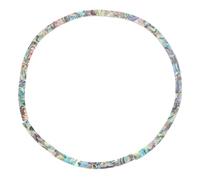 ibasenice Set Intarsi Decalcomanie Per Chitarra in Conchiglia Naturale Paua Abalone Bianca, Strisce Curve Larghezza 5 Mm Per Foro Sonoro, Adesivi Per Personalizzazione Chitarra Senza Alterare Suono